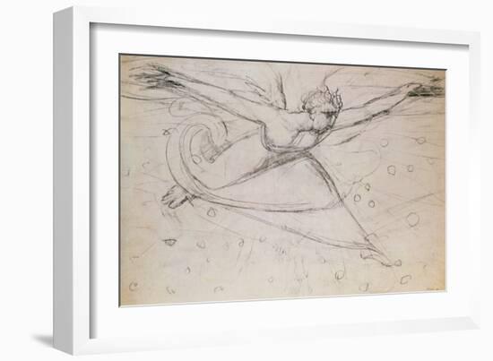 An Angel Striding Among the Stars-William Blake-Framed Giclee Print