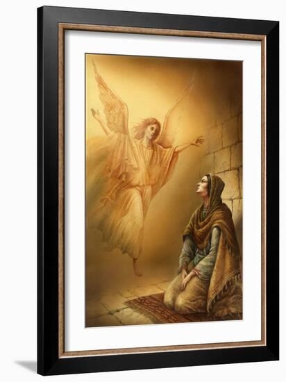 An Angel Visits Mary-Val Bochkov-Framed Giclee Print