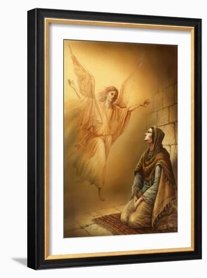 An Angel Visits Mary-Val Bochkov-Framed Giclee Print