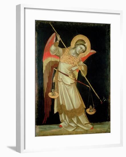 An Angel Weighing a Soul, circa 1348-55-Ridolfo di Arpo Guariento-Framed Giclee Print