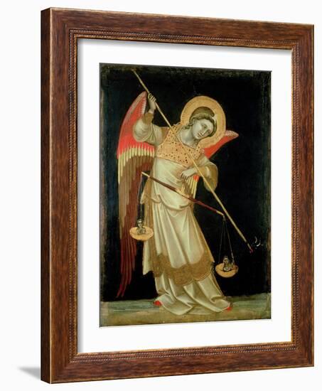 An Angel Weighing a Soul, circa 1348-55-Ridolfo di Arpo Guariento-Framed Giclee Print