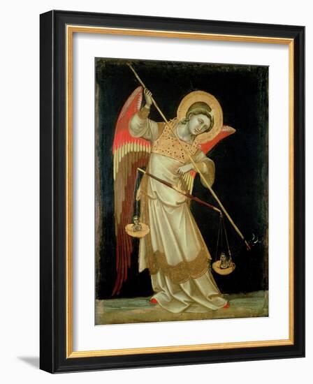 An Angel Weighing a Soul, circa 1348-55-Ridolfo di Arpo Guariento-Framed Giclee Print