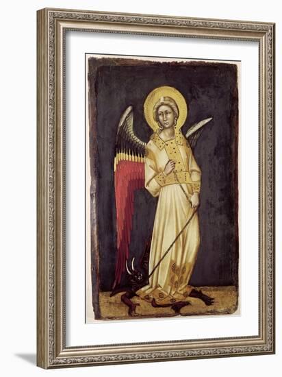 An Angel with a Demon on a Chain-Ridolfo di Arpo Guariento-Framed Giclee Print