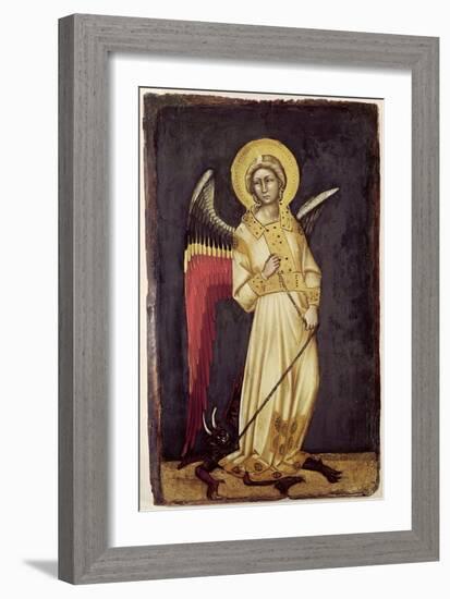 An Angel with a Demon on a Chain-Ridolfo di Arpo Guariento-Framed Giclee Print