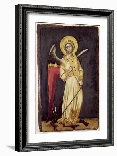 An Angel with a Demon on a Chain-Ridolfo di Arpo Guariento-Framed Giclee Print