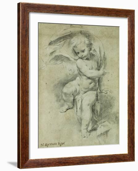 An Angel-Vittorio Maria Bigari-Framed Giclee Print