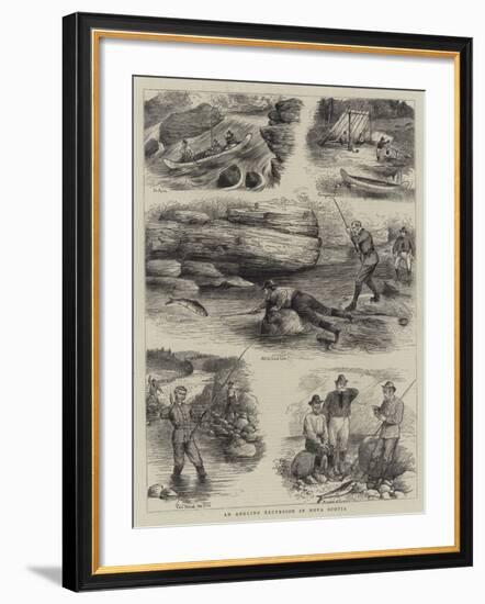 An Angling Excursion in Nova Scotia-null-Framed Giclee Print