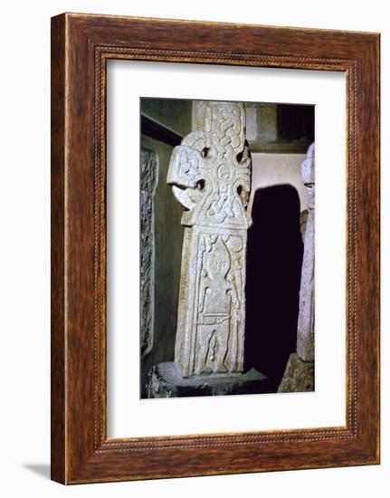 An Anglo-Scandinavian Cross showing a warrior, c.10th century. Artist: Unknown-Unknown-Framed Photographic Print