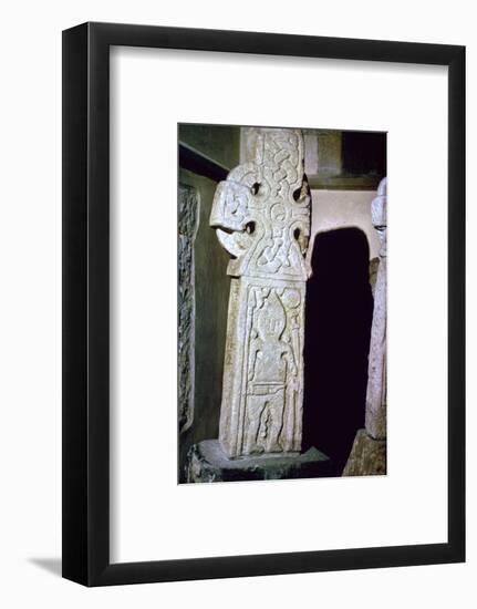 An Anglo-Scandinavian Cross showing a warrior, c.10th century. Artist: Unknown-Unknown-Framed Photographic Print