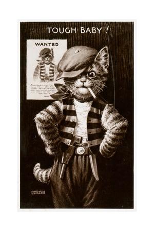 Home Decor Art Quality Canvas Print Cat Playing Poker Smoke 16x24