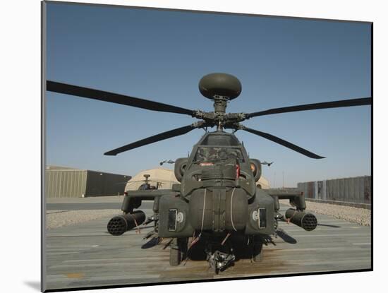 An Apache Helicopter at Camp Bastion, Afghanistan-Stocktrek Images-Mounted Photographic Print