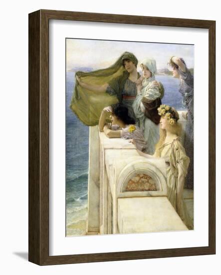 An Aphrodites Ursprung-Sir Lawrence Alma-Tadema-Framed Giclee Print