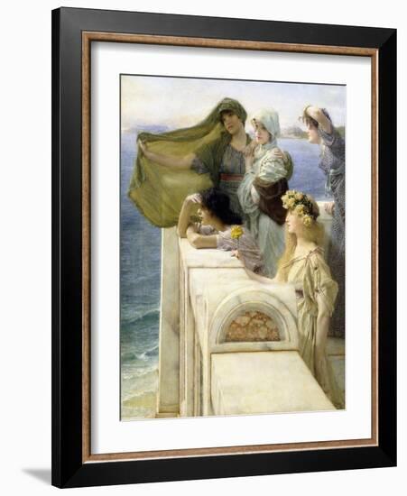 An Aphrodites Ursprung-Sir Lawrence Alma-Tadema-Framed Giclee Print