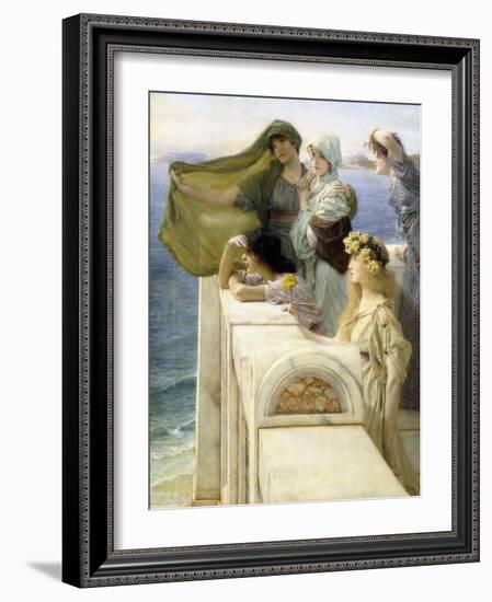 An Aphrodites Ursprung-Sir Lawrence Alma-Tadema-Framed Giclee Print