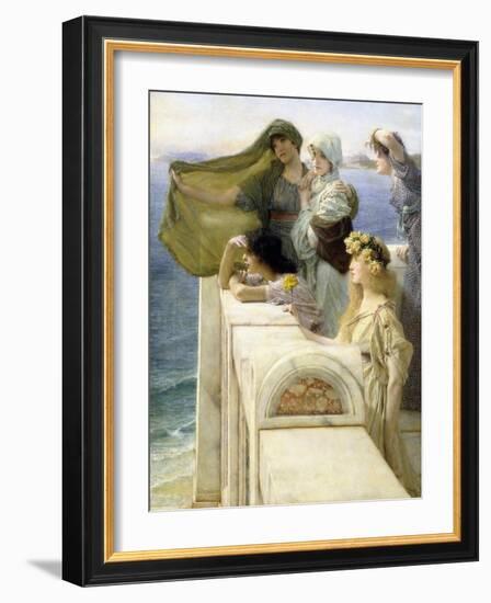 An Aphrodites Ursprung-Sir Lawrence Alma-Tadema-Framed Giclee Print