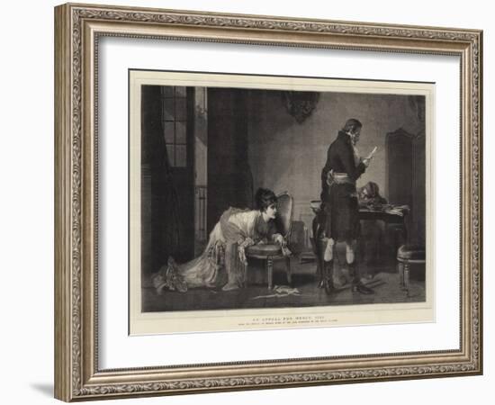 An Appeal for Mercy, 1793-Marcus Stone-Framed Giclee Print
