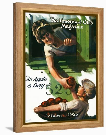 An Apple a Day 1925-Charles H. Dickson-Framed Premier Image Canvas