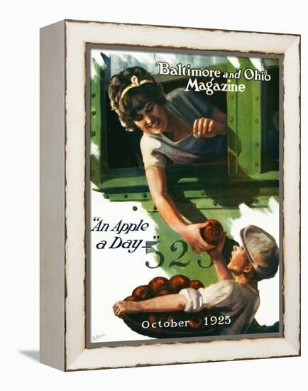 An Apple a Day 1925-Charles H. Dickson-Framed Premier Image Canvas