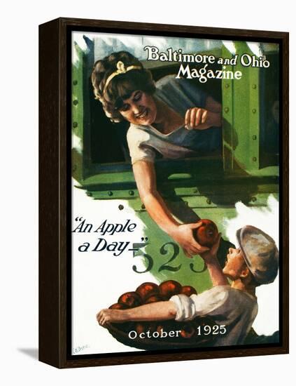 An Apple a Day 1925-Charles H. Dickson-Framed Premier Image Canvas