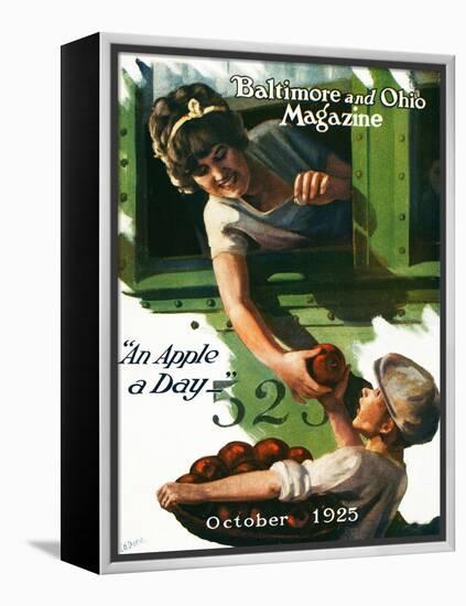 An Apple a Day 1925-Charles H. Dickson-Framed Premier Image Canvas