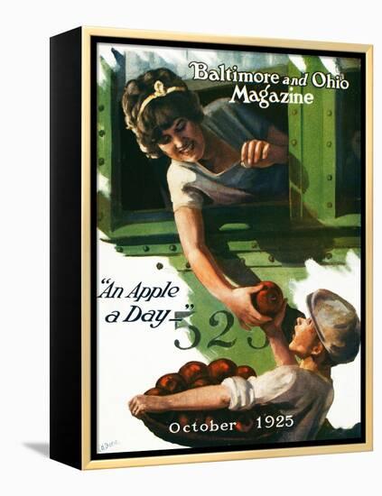 An Apple a Day 1925-Charles H. Dickson-Framed Premier Image Canvas