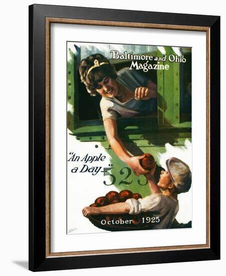 An Apple a Day 1925-Charles H. Dickson-Framed Giclee Print