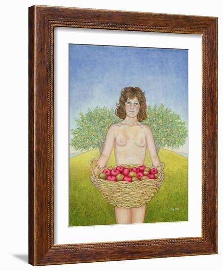 An Apple a Day, Triptych Part Two-Ditz-Framed Giclee Print