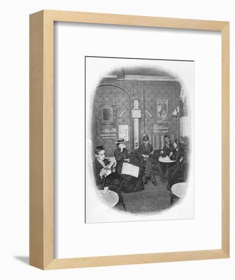 An Arab café, London, c1901 (1901)-Unknown-Framed Photographic Print