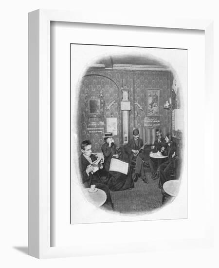 An Arab café, London, c1901 (1901)-Unknown-Framed Photographic Print