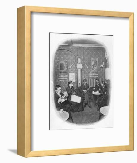 An Arab café, London, c1901 (1901)-Unknown-Framed Photographic Print