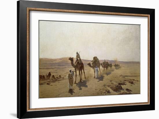 An Arab Caravan, 1903-Ludwig Hans Fischer-Framed Giclee Print