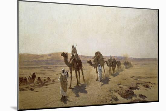 An Arab Caravan, 1903-Ludwig Hans Fischer-Mounted Giclee Print