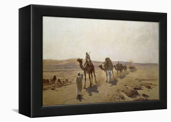 An Arab Caravan, 1903-Ludwig Hans Fischer-Framed Premier Image Canvas