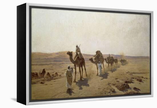 An Arab Caravan, 1903-Ludwig Hans Fischer-Framed Premier Image Canvas