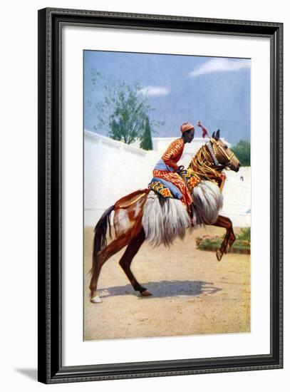 An Arab Dancing Horse, Udaipur, India, 1922-Herbert Ponting-Framed Giclee Print