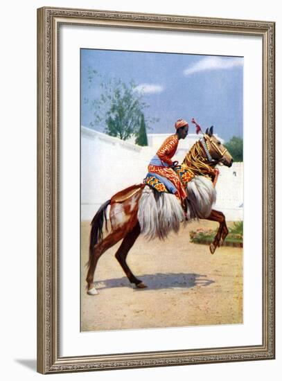 An Arab Dancing Horse, Udaipur, India, 1922-Herbert Ponting-Framed Giclee Print