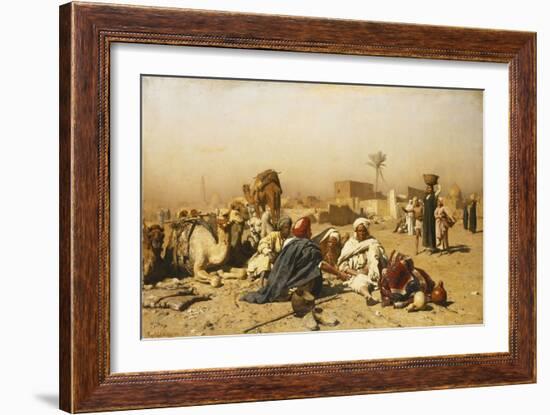 An Arab Encampment-Leopold Carl Muller-Framed Giclee Print