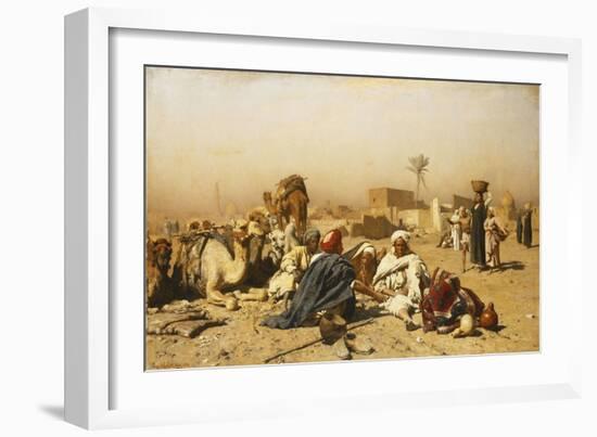 An Arab Encampment-Leopold Carl Muller-Framed Giclee Print