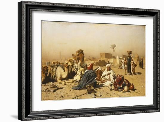 An Arab Encampment-Leopold Carl Muller-Framed Giclee Print