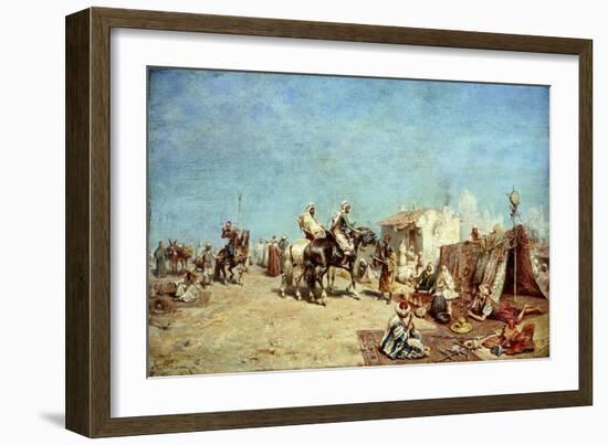 An Arab Encampment-Alberto Pasini-Framed Giclee Print