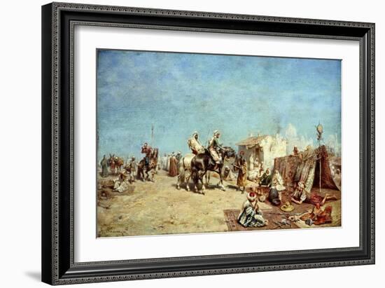 An Arab Encampment-Alberto Pasini-Framed Giclee Print