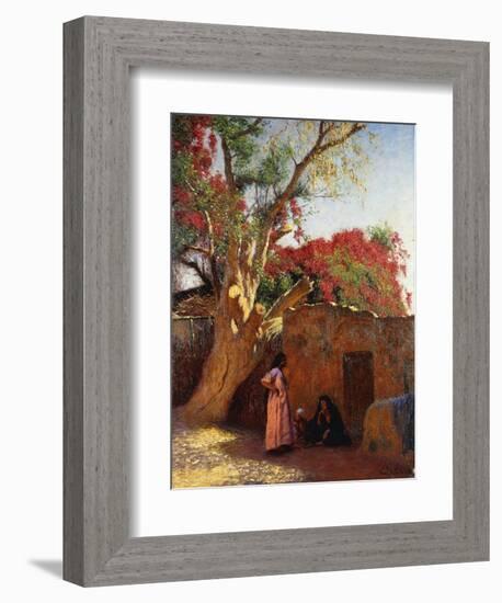 An Arab Family Outside a Village, 1917-Ludwig Deutsch-Framed Giclee Print