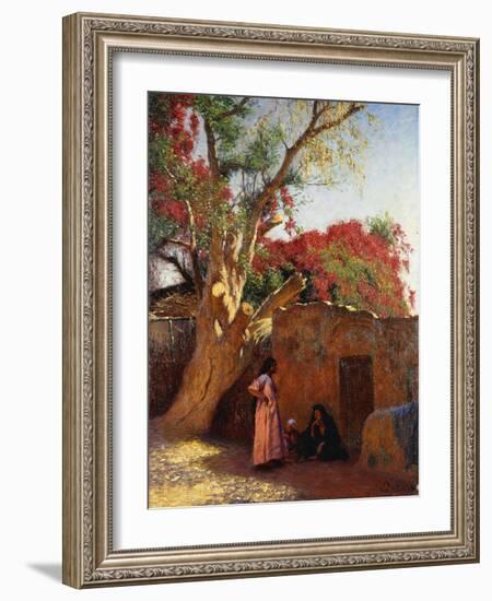 An Arab Family Outside a Village, 1917-Ludwig Deutsch-Framed Giclee Print