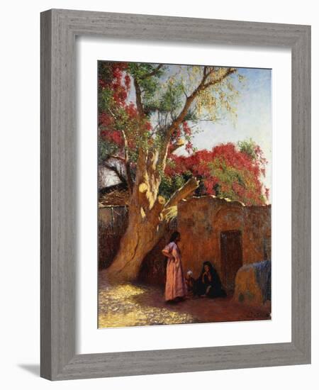 An Arab Family Outside a Village, 1917-Ludwig Deutsch-Framed Giclee Print