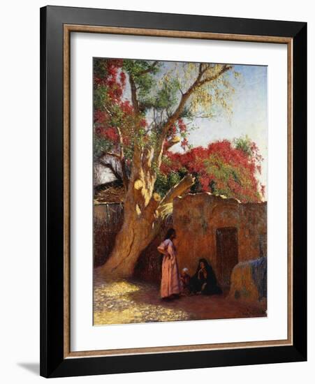 An Arab Family Outside a Village, 1917-Ludwig Deutsch-Framed Giclee Print