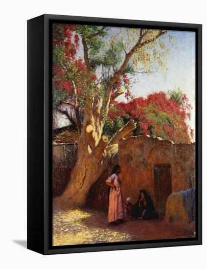 An Arab Family Outside a Village, 1917-Ludwig Deutsch-Framed Premier Image Canvas