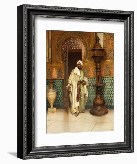 An Arab in a Palace Interior-Rudolph Ernst-Framed Giclee Print