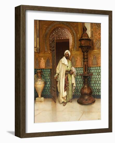 An Arab in a Palace Interior-Rudolph Ernst-Framed Giclee Print