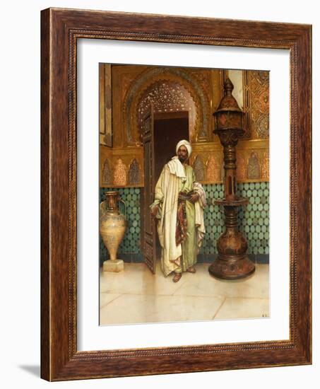 An Arab in a Palace Interior-Rudolph Ernst-Framed Giclee Print