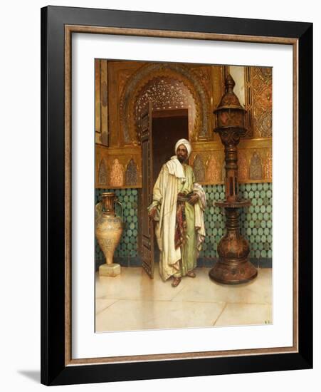 An Arab in a Palace Interior-Rudolph Ernst-Framed Giclee Print